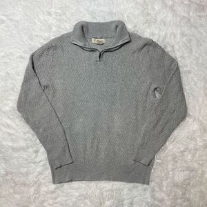 Frederick Anderson Copenhagen Sweater Mens Small-Medium Gray Quarter Zip Henley